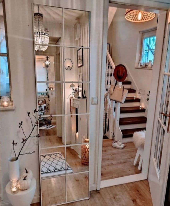 姿見　格子　12枚ミラー　海外風　大型ミラー 大型ミラー 12枚鏡バ 姿見 格子 大型ミラー 海外風 - anneal アニール