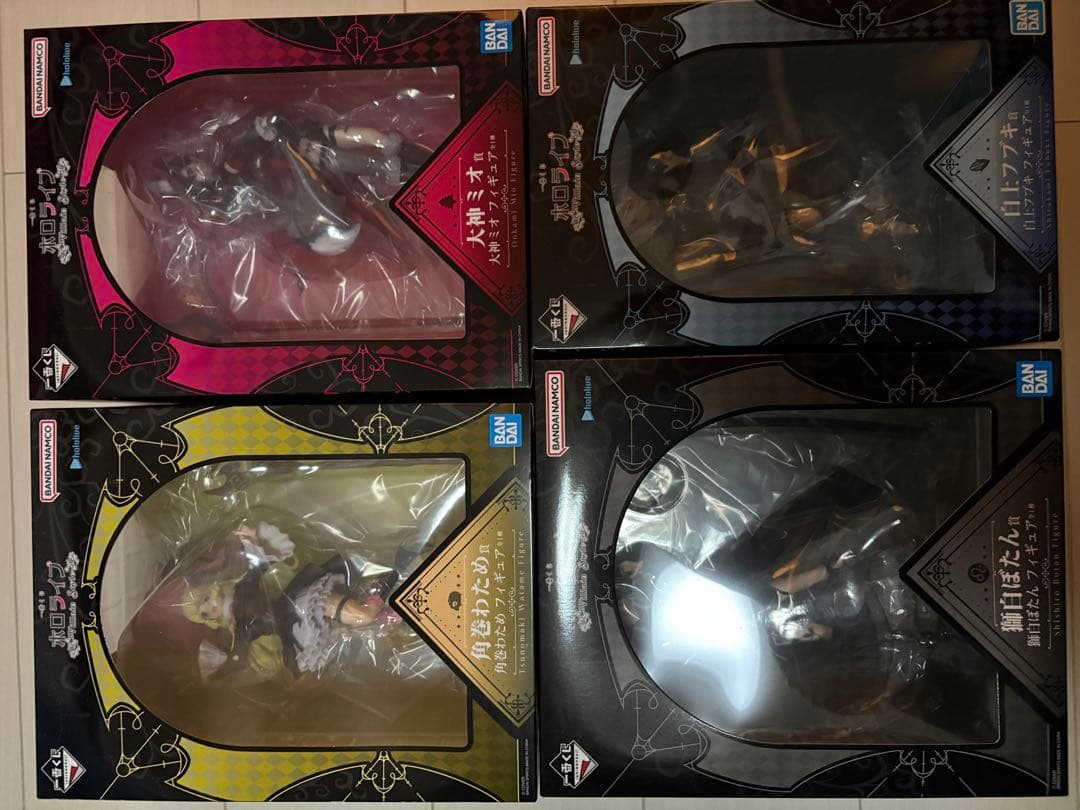 ホロライブ　一番くじ　白上フブキ　角巻わため　大神ミオ　獅白ぼたん　フィギュア賞 一番賞 Hololive ～Villain Style～ 新品情報 🔎 一番くじ ホロライブ