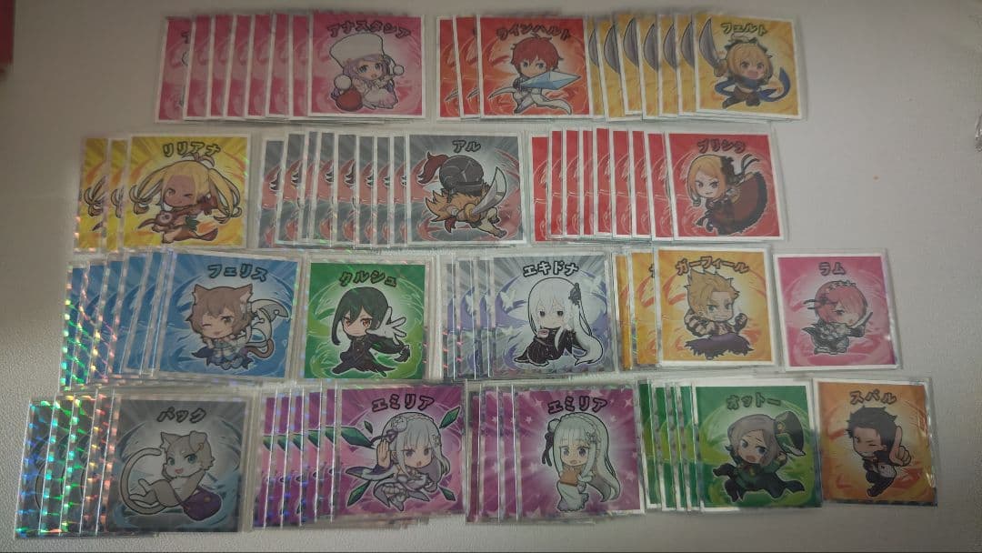 Re:ゼロマンチョコ　シール Re:ゼロマンチョコ(リゼロマン)』シール画像一覧＆シール配列情報