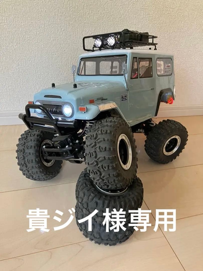 貴ジイ タミヤ CR-01 ランドクルーザー40 4WS仕様 フルセット！ 1/10 電動RCカー組立キット トヨタ ランドクルーザー40 (CR-01)【58405