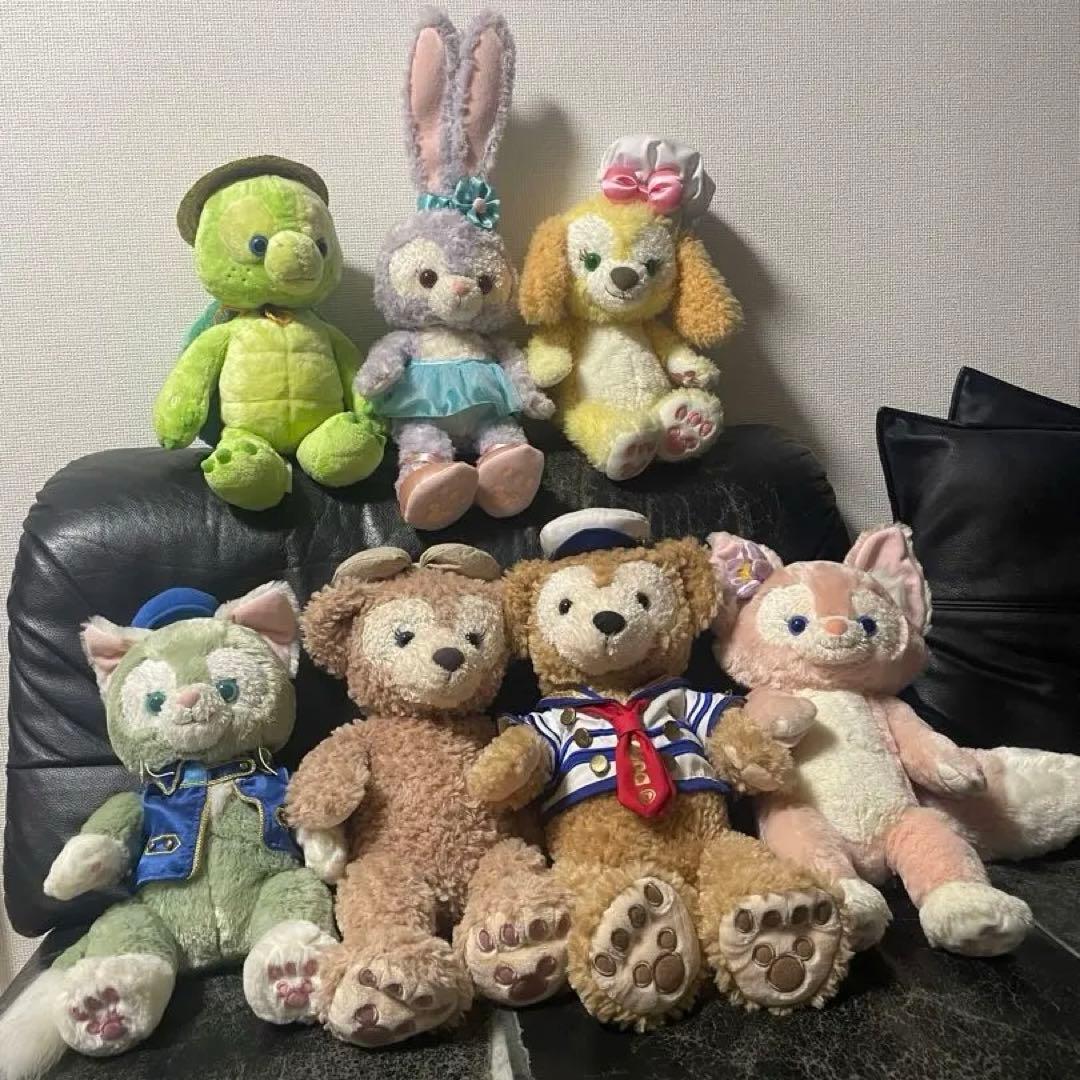 ダッフィ&フレンズ　ぬいぐるみ　7体セット　コンプリート 7種セット】ぬいぐるみチャーム ダッフィー＆フレンズ 20周年