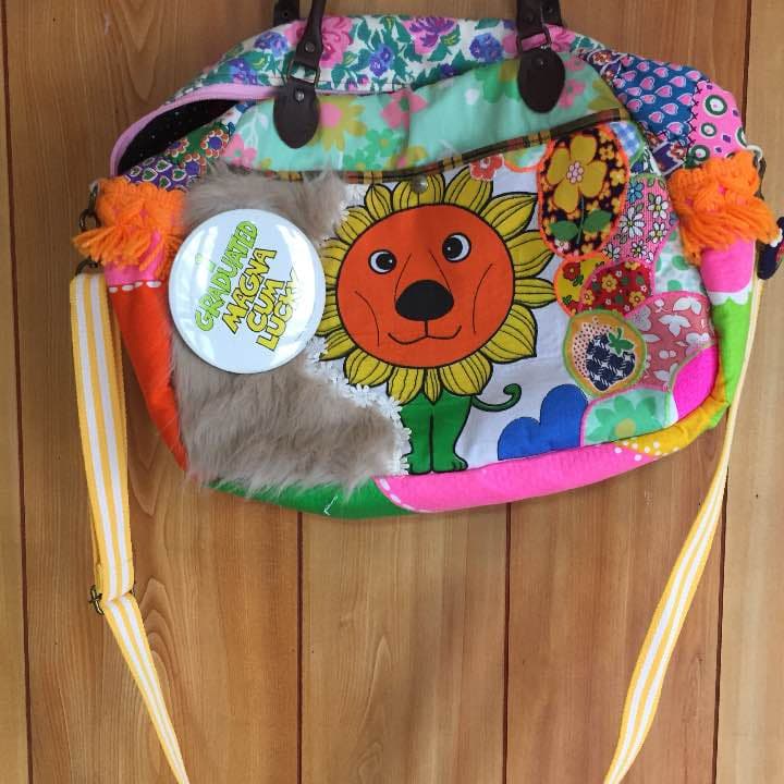 パッチワーク キルト バッグ タペストリー 200センチタペストリー、キルト終わりました。後は、パイピングです