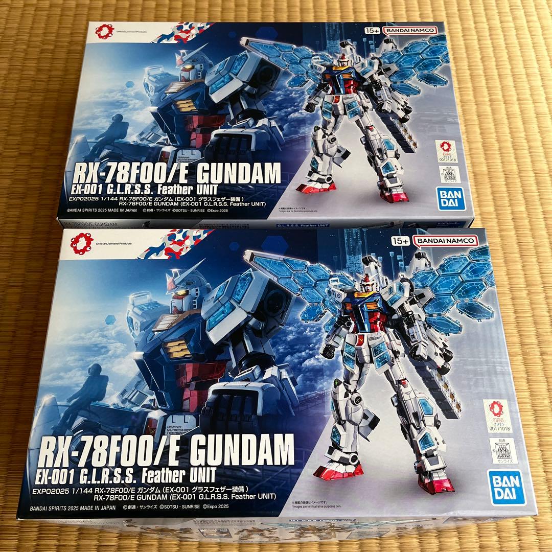 値下げRX-78F00/E GUNDAM 1/144 2箱セット GUNDAM NEXT FUTURE PAVILION」の「RX-78F00/E ガンダム」がENTRY