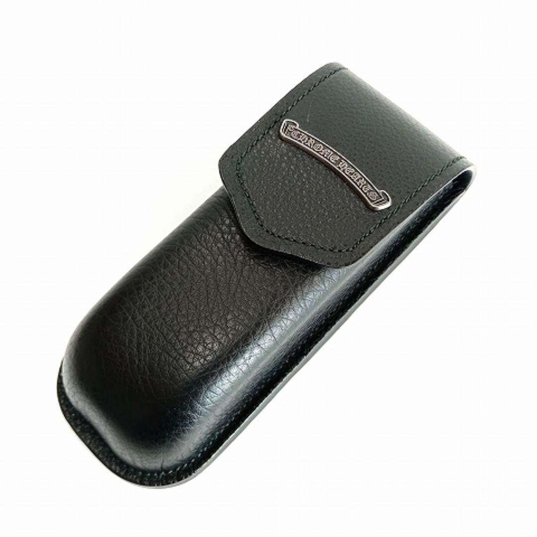 クロムハーツ スクロールラベル ハードケース レザー メガネケース CHROME HEARTS（クロムハーツ） 銀座店 スクロールラベル メガネケース