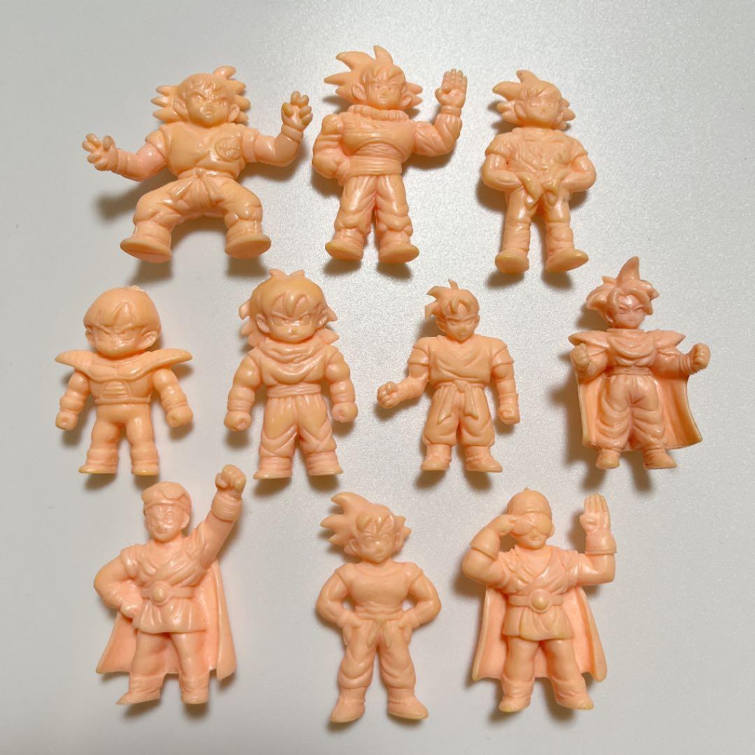 ドラゴンボール消しゴム（ドラ消し） 孫悟空・孫悟飯 肌色10体セット