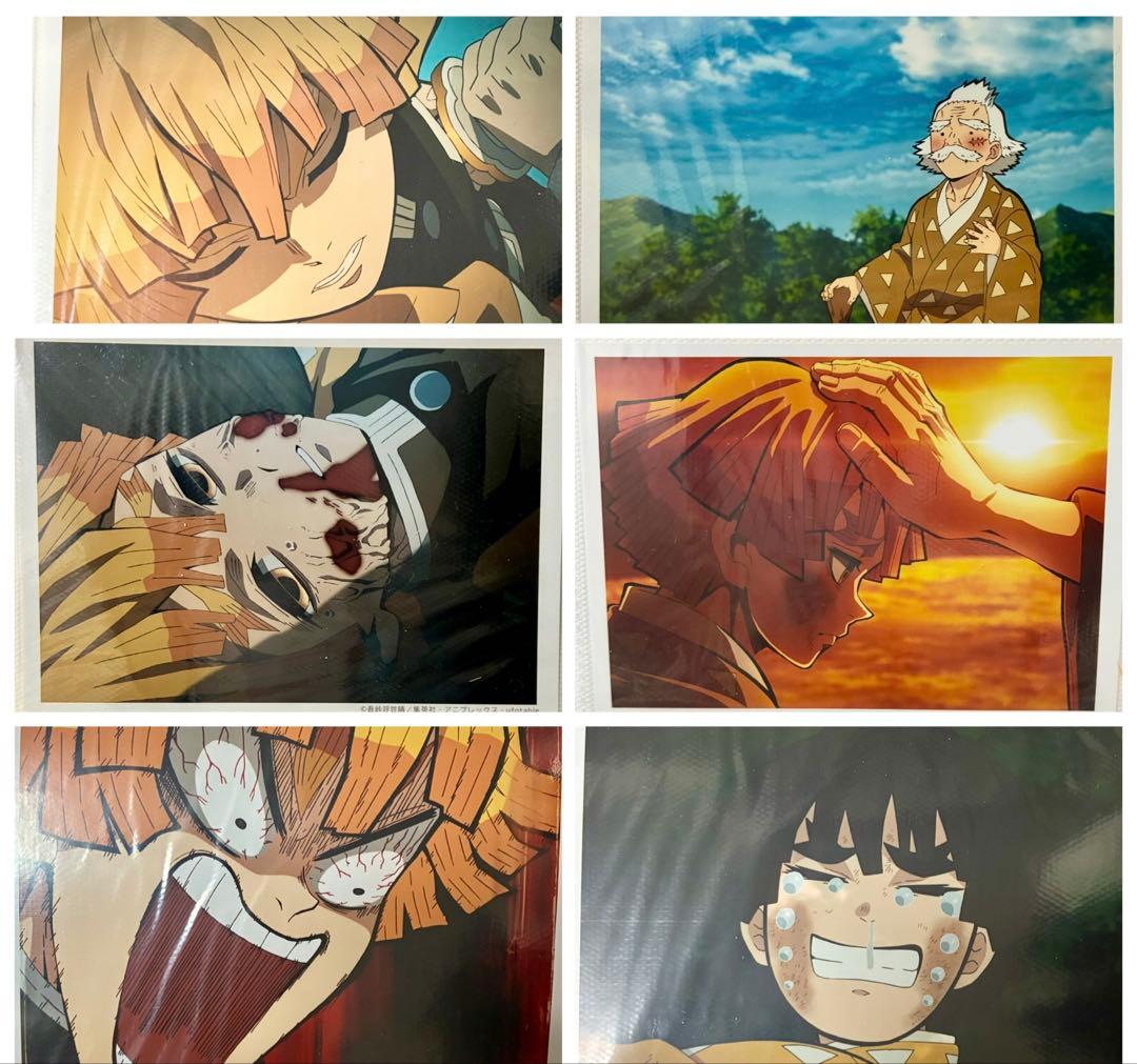 【希少】鬼滅の刃　立志編　ブロマイドくじ　善逸 善逸 獪岳 ブロマイド その参 鬼滅 場面写ブロマイドくじ 場合 鬼滅の