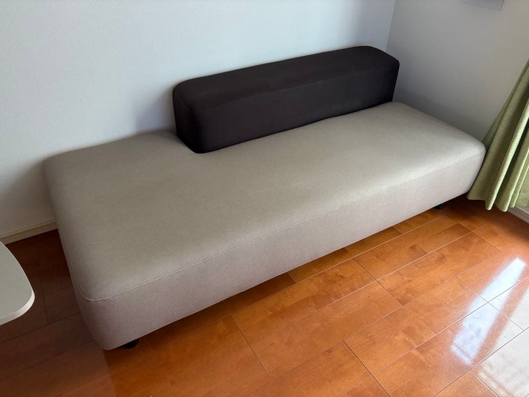 ※値下げ可能　無印良品 ソファベンチ 無印良品 (ムジルシリョウヒン) ソファベンチ ネイビー 布 ＋カバー