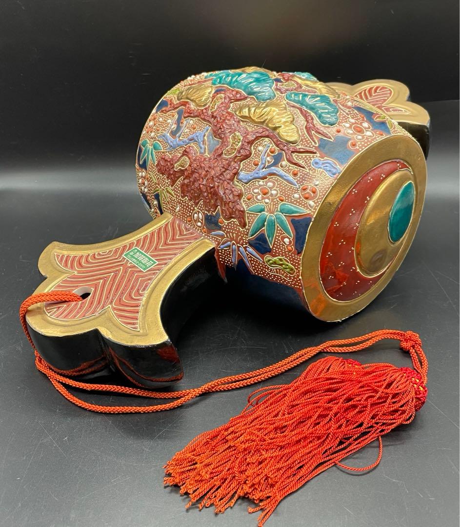 c299 九谷焼　加賀陶苑　小槌　縁起物 九谷焼き打出の小槌