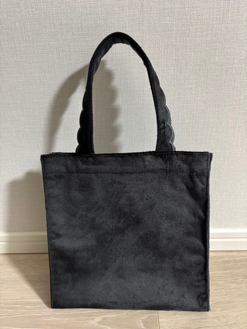 【未使用】elu. フルールトート ベロア(black) 刺繍なし elu