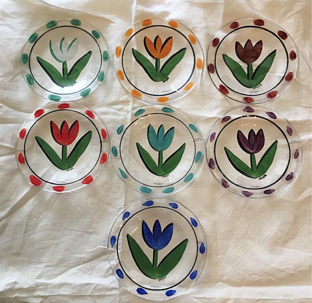 最終お値下げ:希少！新品未使用:コスタボダお皿7枚セット 元気の出るうつわ クレイズのマグカップ＆切立皿 イエローセット