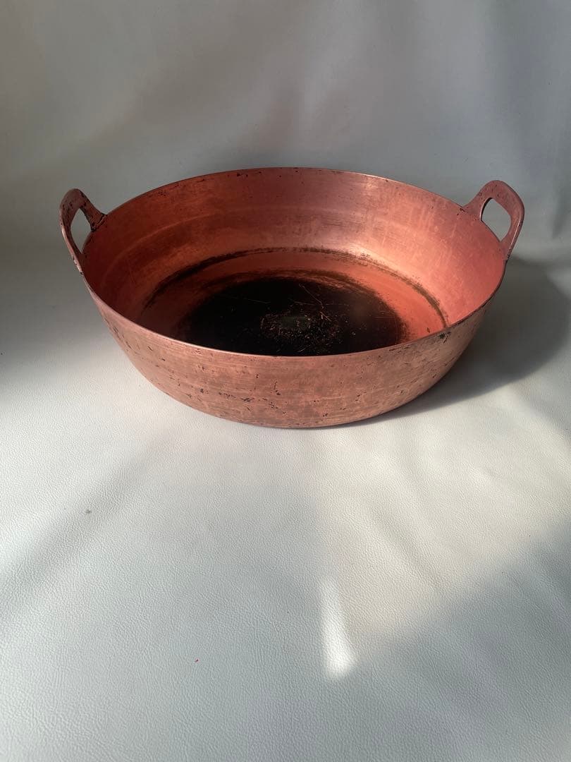 純銅製 銅鍋 特大鍋 両手鍋 職人用 業務用 厨房機器 製菓 天婦羅 51㎝ 楽天市場】両手鍋 銅製 30cm 内側錫無し 純銅鍋 円付鍋 両手鍋 銅両手