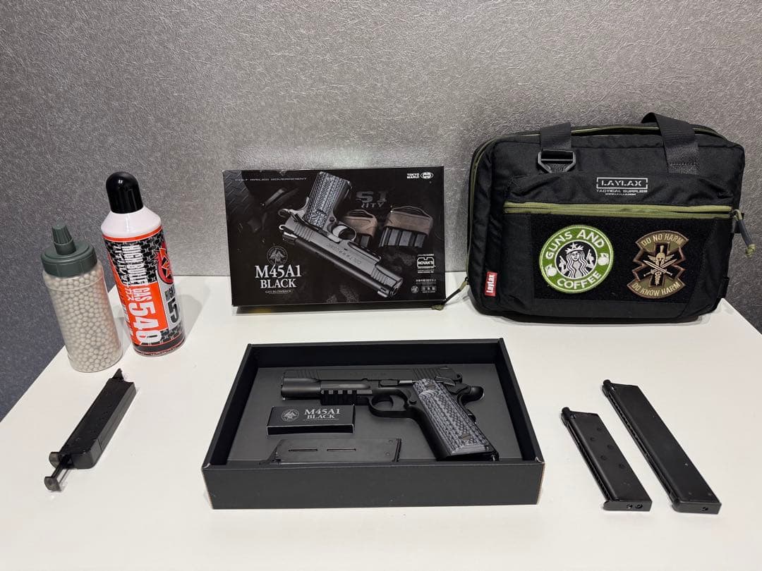 トイガン M45A1 BLACK TOKYO MARUI（東京マルイ） ガスブローバック M45A1 ブラック : 総合