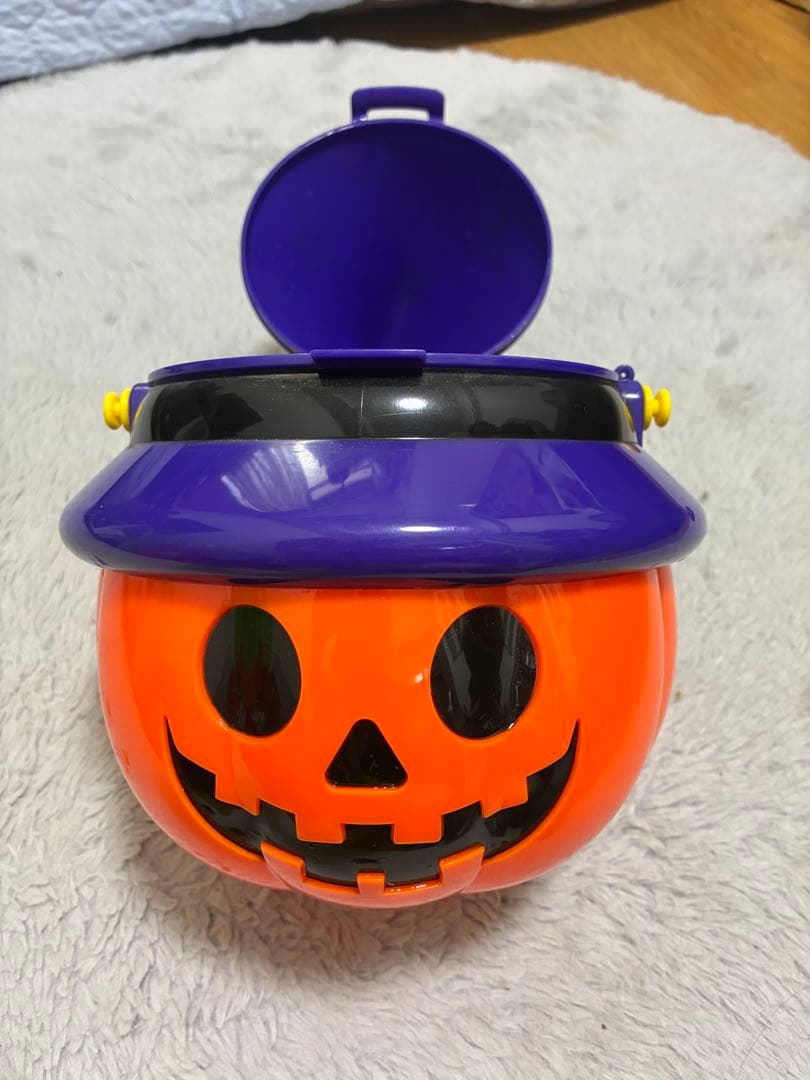 USJ限定 ハロウィン ポップコーンバケツ 」カボチャ型収納ボックス