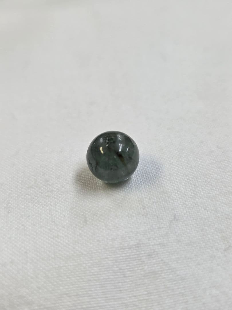 【極希少・藍の宝石】天然インディゴトルマリン 8mm（ストーンマーケット購入） 希少]インディゴブルートルマリン結晶原石（インディゴライト） - 埼玉