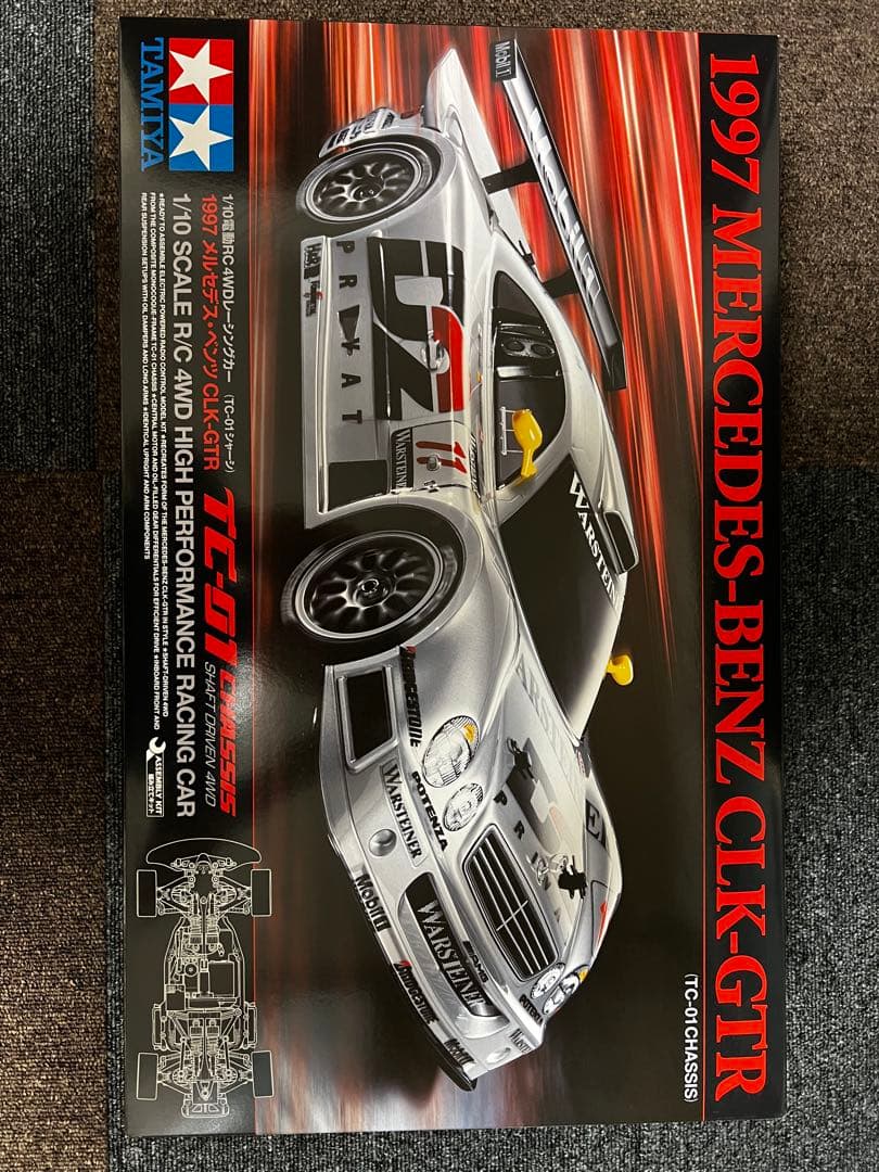 1997 MERCEDES BENZ CLK-GTR 1/10 RCカー　タミヤ 1997年のチャンピオンマシンをシャフト4WDシャーシで！ タミヤ「1/10RC