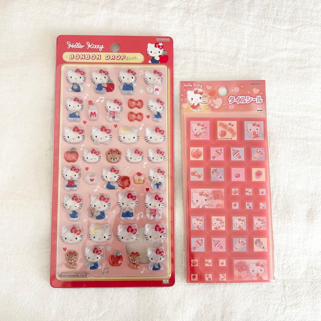 ハローキティ ボンボンドロップシール タイルシール セット まとめ売り