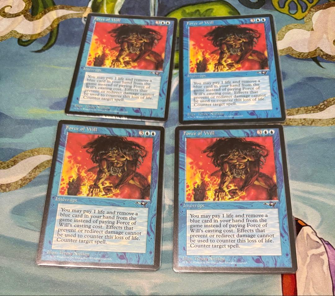 意志の力　4枚セット MTG 意志の力 4枚セット MTG 意志の力 4枚セット 意志の力/Force of