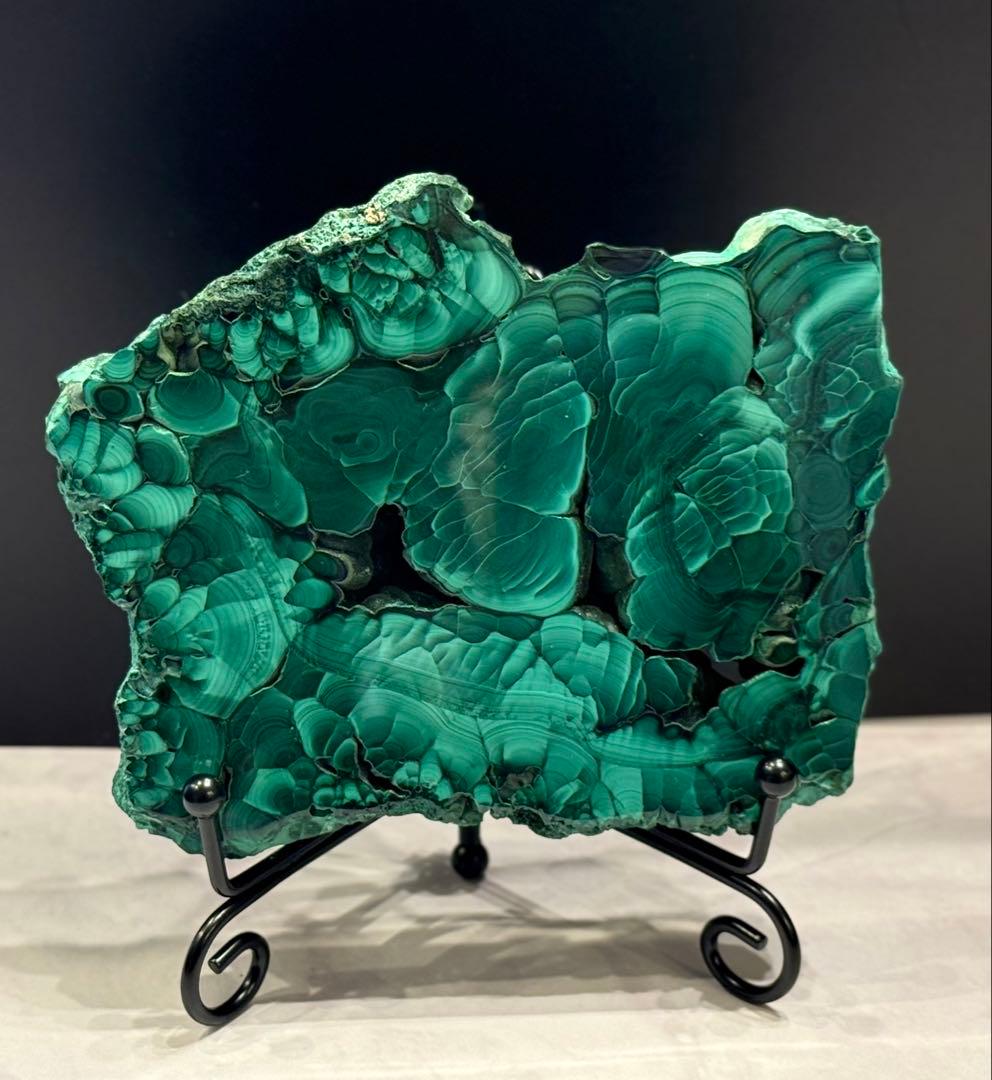マラカイト スライス 大きめ スラブ プレート 孔雀石 天然石 マラカイト スライス 大きめ スラブ プレート 孔雀石 天然石 - メルカリ