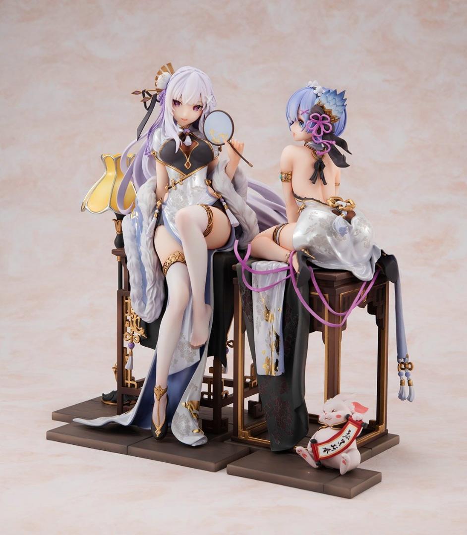 KADOKAWA Re:ゼロ リゼロ レム エミリア 優雅美人 ver. セット Re:ゼロから始める異世界生活」 エミリア優雅美人2024新春ver. 1/7