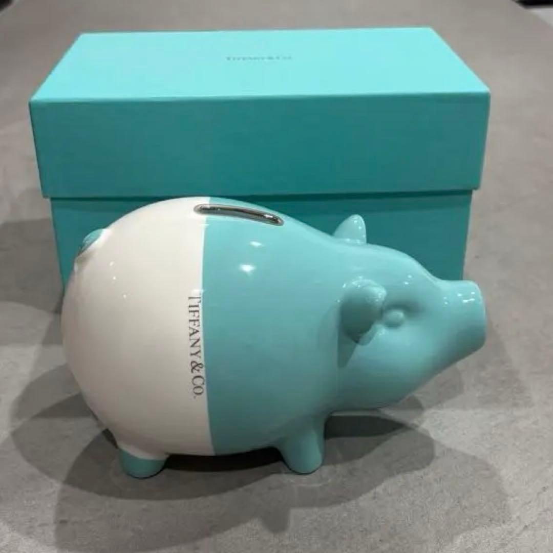 Tiffany & Co. 貯金箱 レア☆Tiffany & Co.☆可愛すぎる貯金箱♪ティファニーブルー (Tiffany