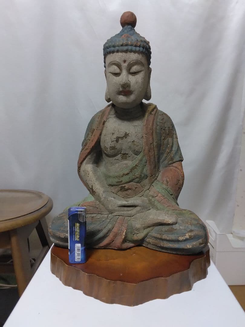 仏像 本柘植仏像 上彫り 六角台座 西立弥陀【浄土真宗本願寺派】 | 本尊・脇