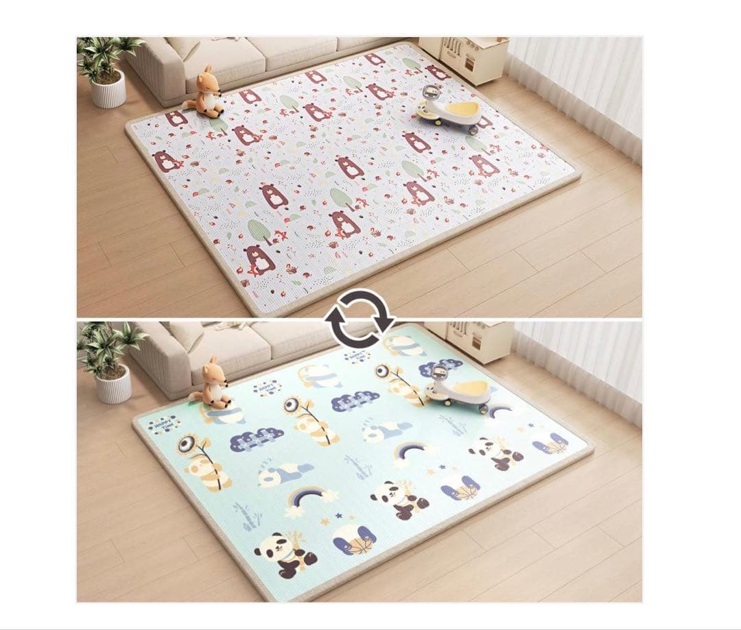 リバーシブルプレイマット #3033 プレイマット熊250 カラー【A】 リバーシブルプレイマット #3033 プレイマット熊250 カラー【A