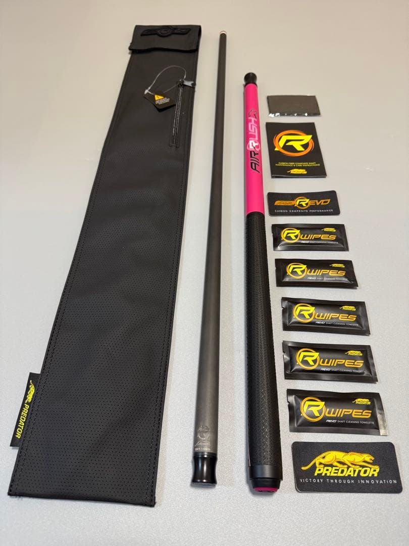 Predator Airrush PINK プレデタージャンプキュー 新品 Predator AIR Rush Carbon Fiber Jump Cue - Seybert's Billiards Supply