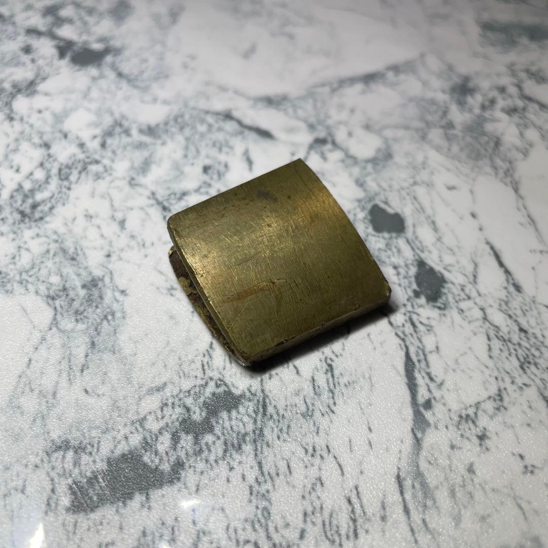 刀装具 ハバキ 金着せ 日本刀 部品 パーツ 蔵出し 骨董品 アンティーク