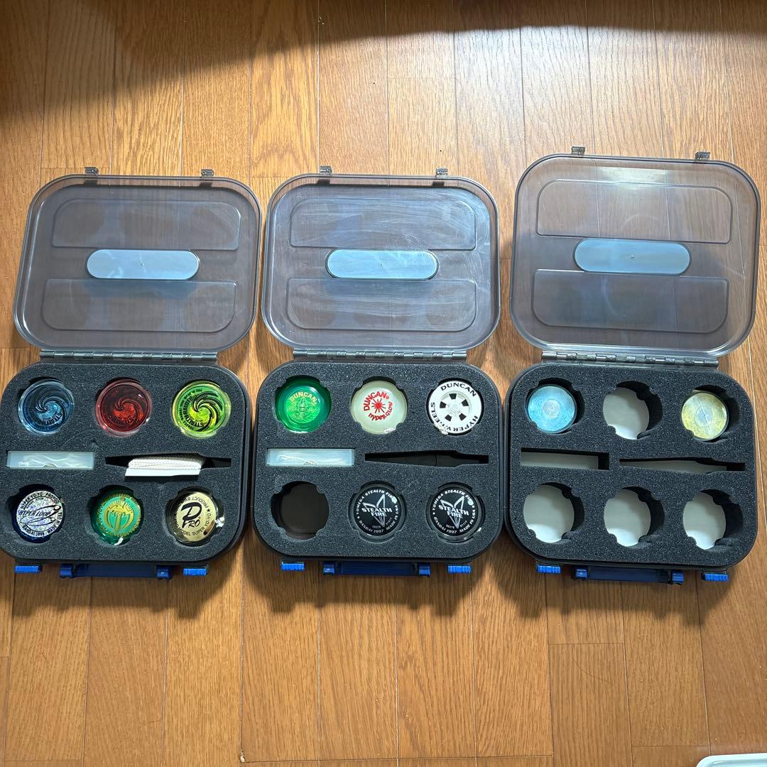 Duncan STEALTH-RAIDER等 ヨーヨーセット 3ケース付き BANDAI（バンダイ） ハイパーヨーヨー ソニックブレス ヨーヨー入門