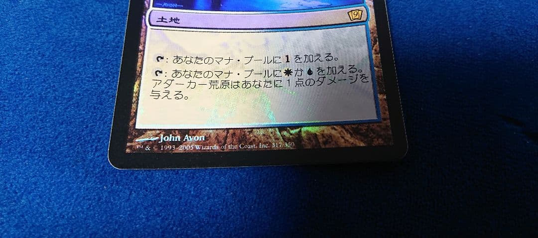 状態NM】MTG 9ED アダーカー荒原 日本語 FOIL 二枚 - メルカリ