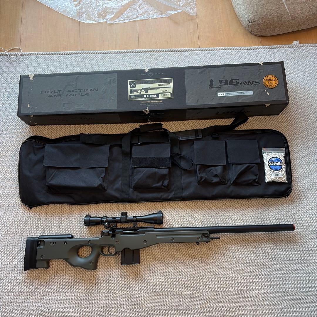 東京マルイ L96 AWS スコープ・ガンケース・BB弾付き　スナイパーライフル 東京マルイ L96 AWS スコープ・ガンケース・BB弾付き スナイパー