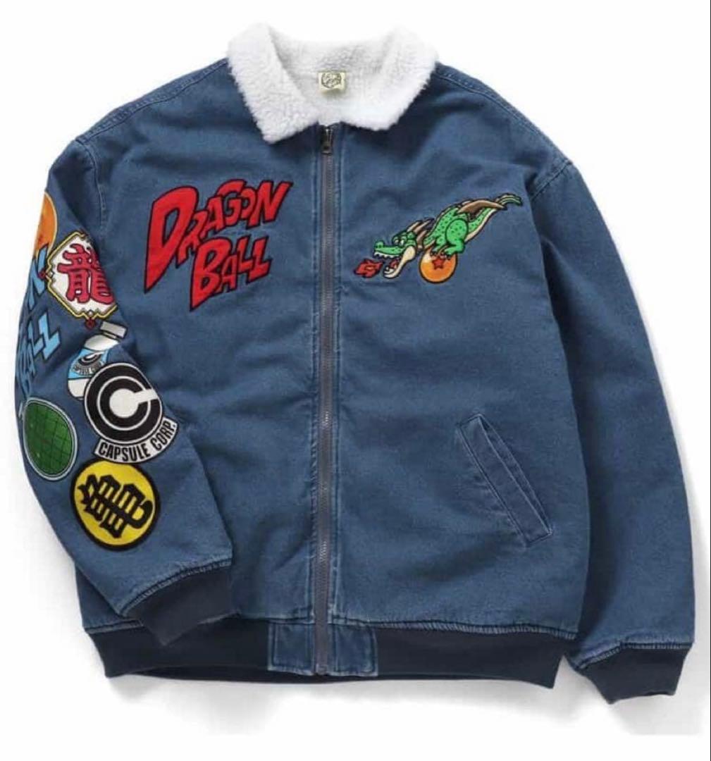 BREEZE ドラゴンボールコラボ_デニムボアジャケット リンク】ドラゴンボールコラボ デニムボアジャケット(キッズサイズ