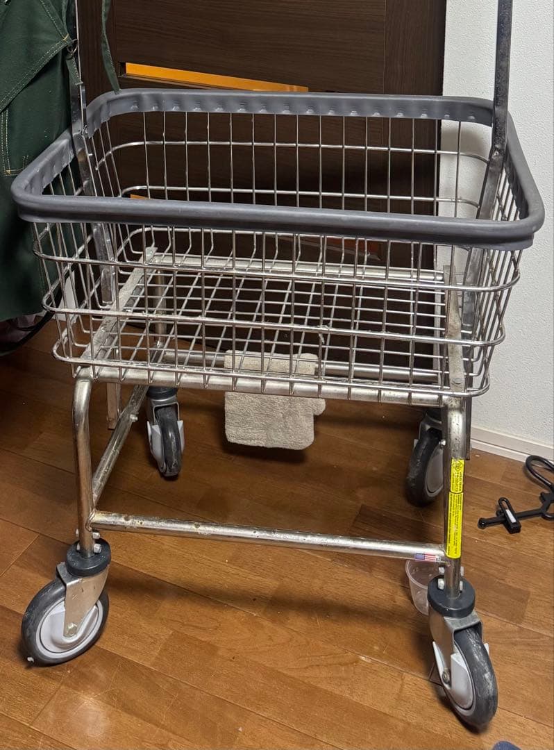 パシフィックファニチャーサービスLAUNDRY CART DOUBLE POLE PACIFIC FURNITURE SERVICE LAUNDRY CART DOUBLE POLE / パシフィック