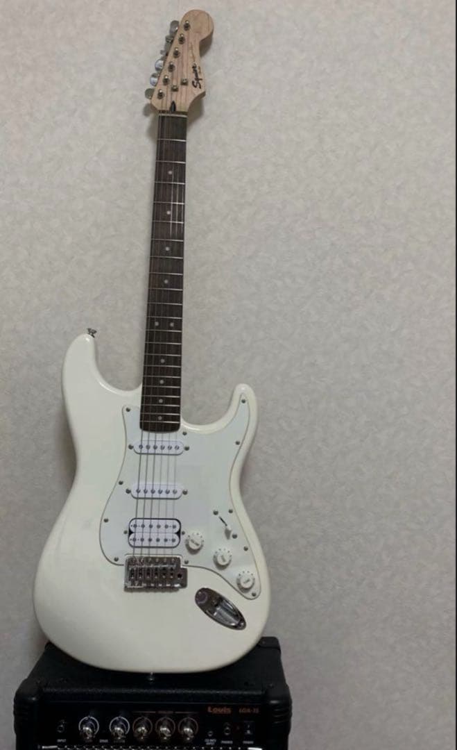 Squier エレキギター 初心者セット アイボリー Squier by Fender Classic Vibe Duo-Sonic HS Desert Sand エレキ