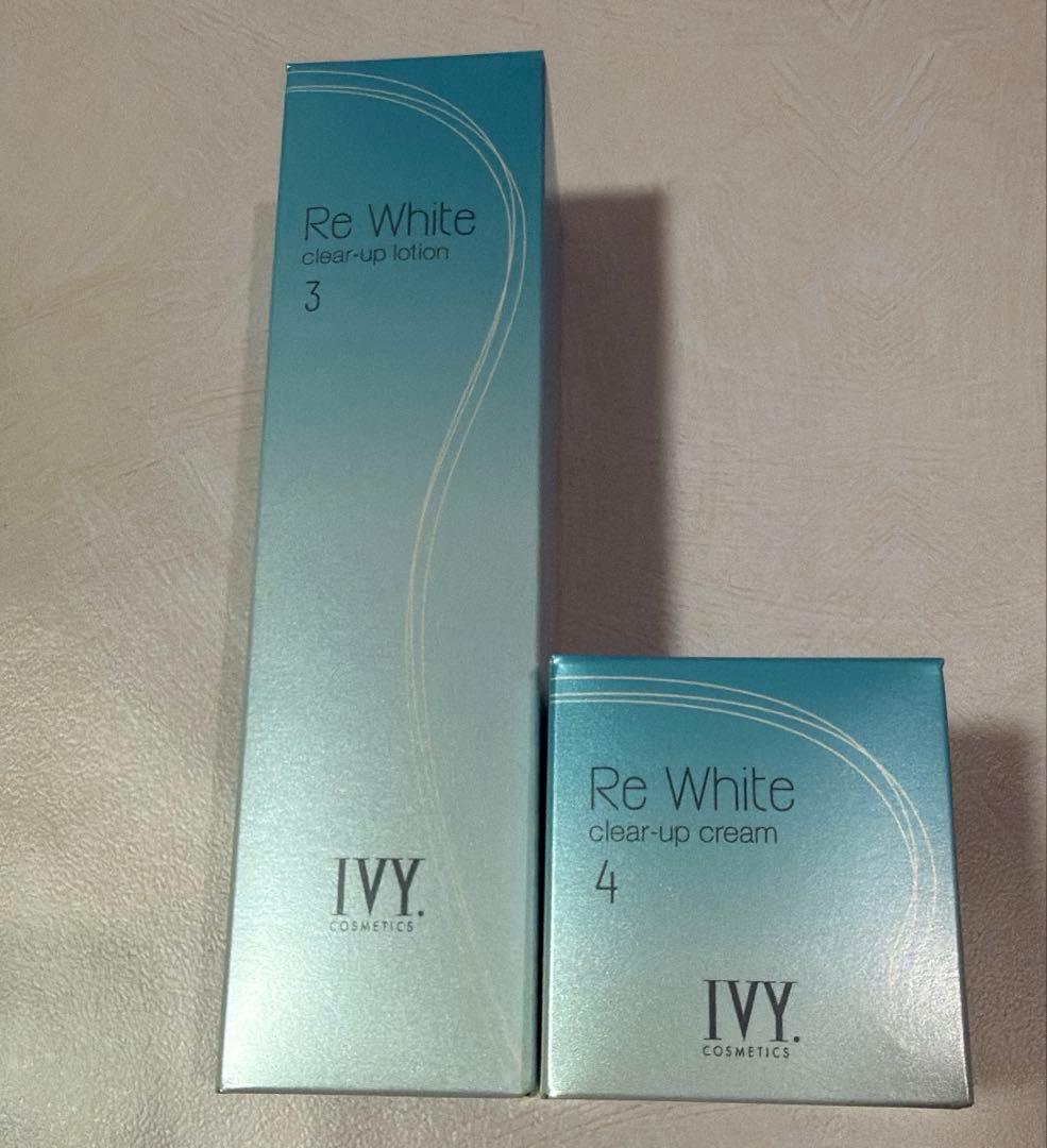IVY Re White ローション&クリーム セット アイビー化粧品 IVY リ ホワイト クリアアップ ローション 200ml