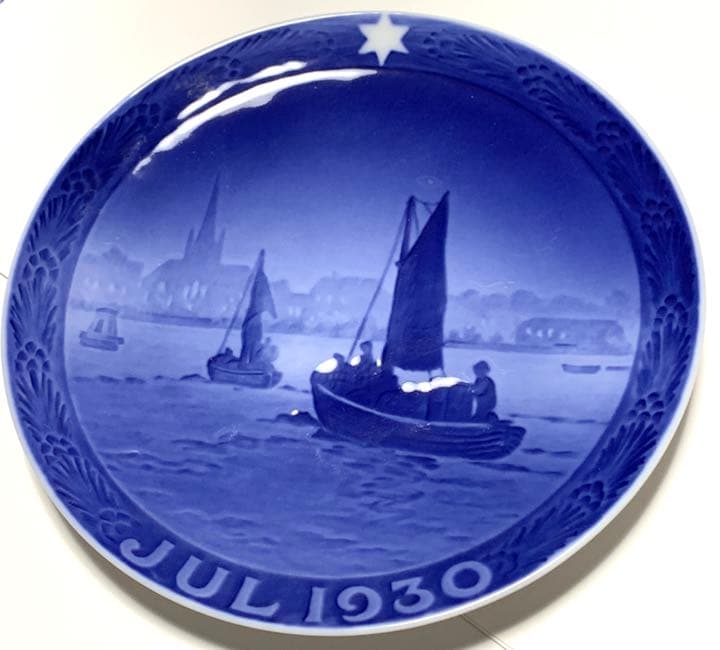 ロイヤルコペンハーゲン イヤープレート 1930年 漁船 ロイヤルコペンハーゲン（Royal Copenhagen） イヤープレート 1930年