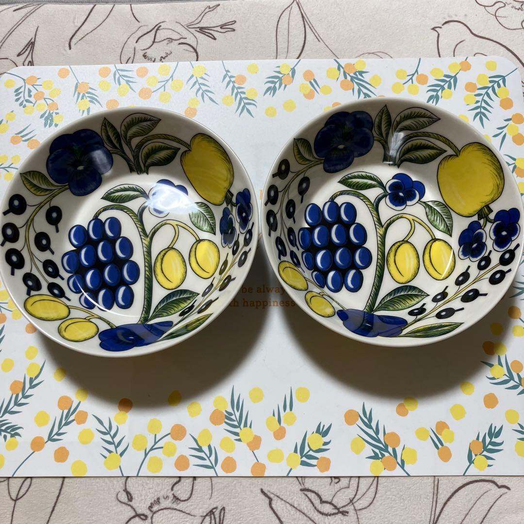 未使用 ARABIA Paratiisi パラティッシ ボウル 黄色 2個セット Paratiisi アラビア パラティッシイエロー ボウル 17cm 北欧雑貨 食器