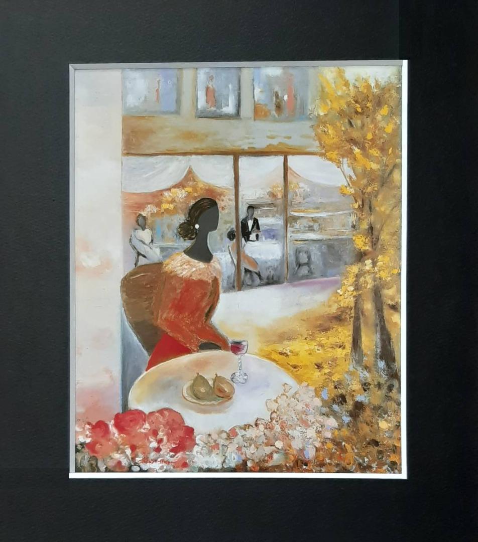 高山彩花、「街」、希少画集の額装画、四季、風景、人気作品 横山大観『四季花鳥・秋 晩秋』高級女桑縁額〈複製〉【ポイント5