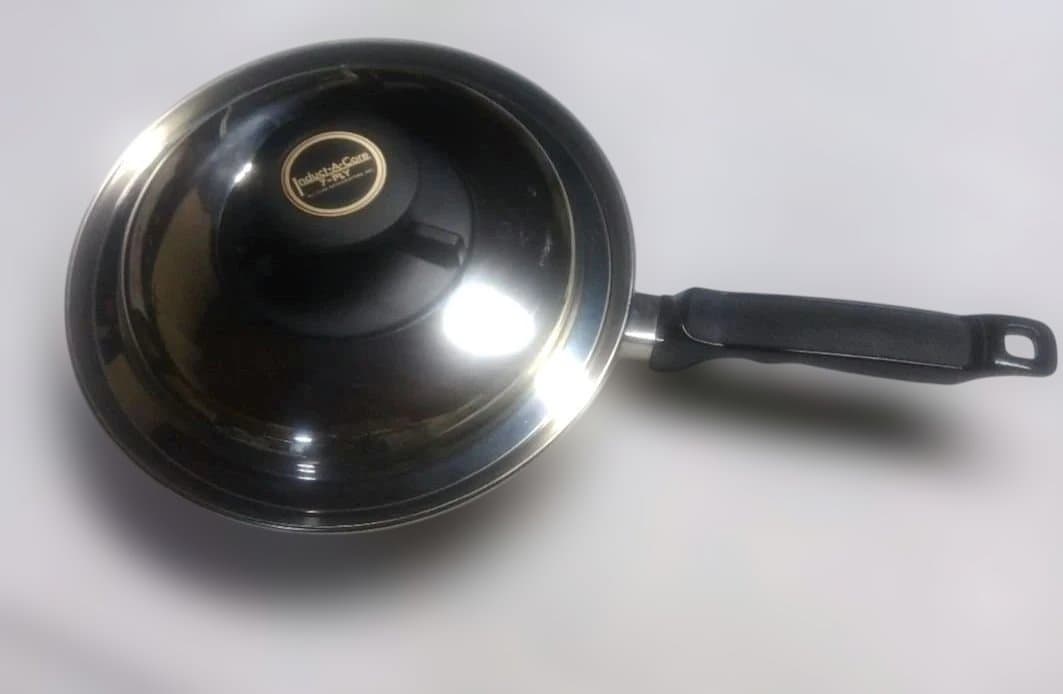 InductAcoreオールクラッド浅型中鍋片手鍋　蒸気口あり ビタクラフト テーブルパン 22cm ガラス蓋付き NO.1362 浅型 両手鍋