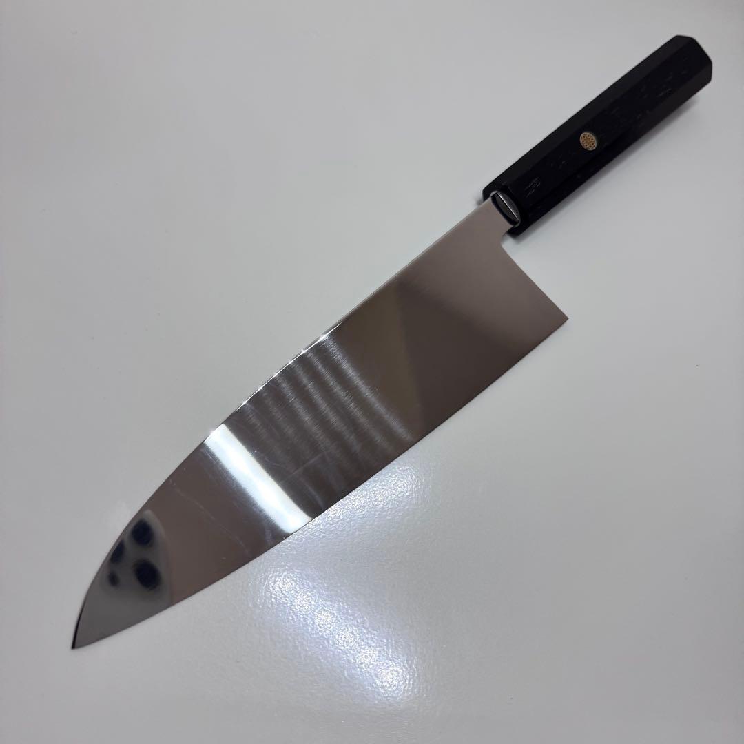 210mm 出刃包丁 鏡面仕上げ 黒檀八角柄 全鋼 和包丁 - メルカリ