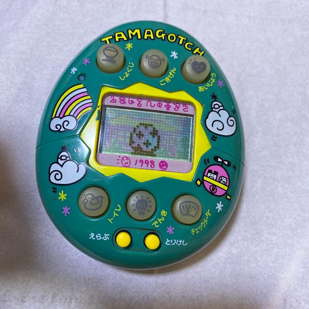【ジャンク品】やさしいたまごっち　緑　グリーン　たまごっち　平成レトロ ジャンク】たまごっち 初代 新種発見 森で発見 バンダイ まとめ売り