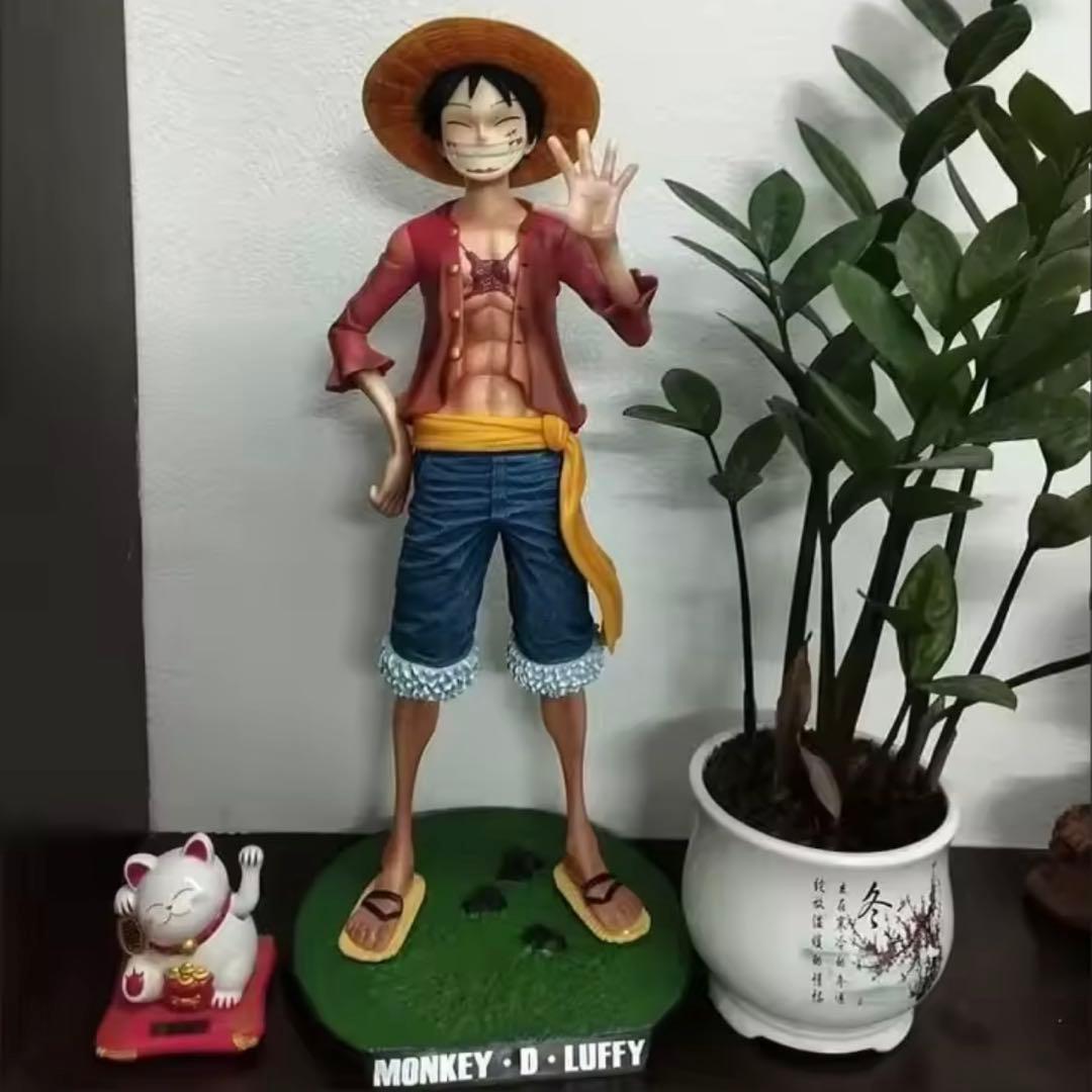 ワンピース 麦わら ルフィ ガレージキット 全高42cm フィギュア。 Amazon | ワンピース ルフィ 二カ ガレージキット フィギュア