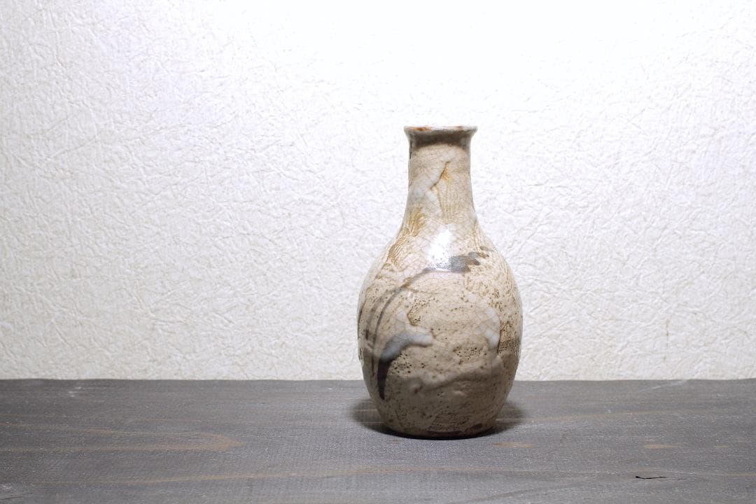 幕末-明治期 古志野 絵志野 秋草文 徳利 志野徳利 | しぶや黒田陶苑