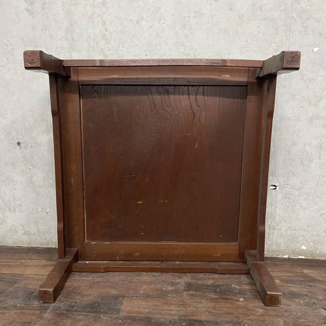 古家具 座卓 木製 W76×D76×H30.5cm 花台 ちゃぶ台 机 昭和 - メルカリ