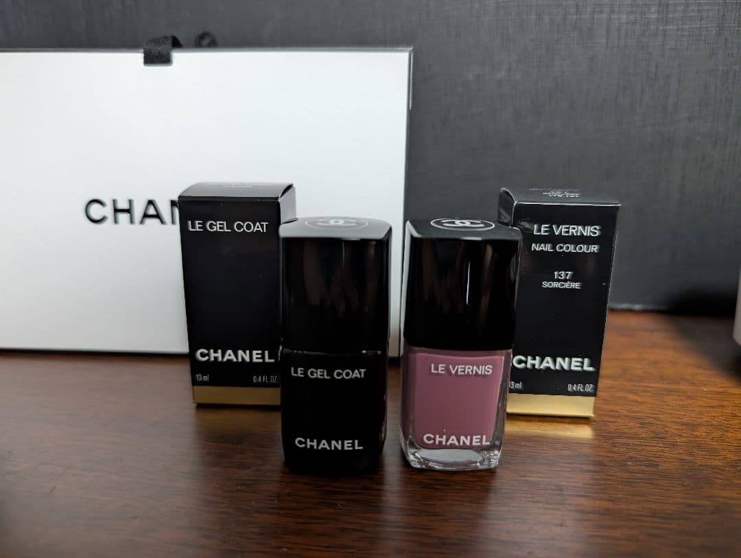 CHANEL LE GEL COAT&LE VERNIS 137 ソルシエール CHANEL Le Vernis LongWear Nail Colour Nail Polish 137 Sorciere | eBay