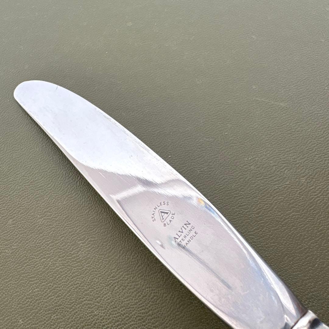ALVIN STERLING ナイフ Chateau Rose 純銀 ビンテージ - メルカリ