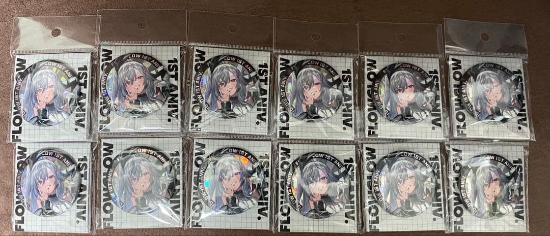 響咲リオナ　缶バッジ12個　FLOW GLOW 1周年記念グッズ ホロライブ FLOW GLOW 響咲リオナ 缶バッジ 1周年記念｜Yahoo!フリマ