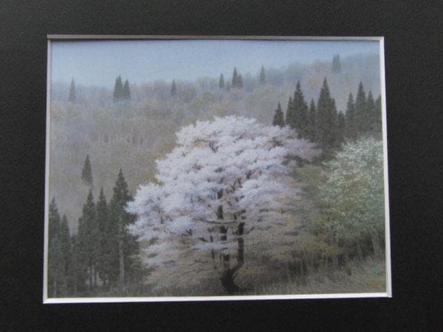 坪内滄明、【春里】、希少な額装用画集画、新品高級額 額装付、状態良好 2026年最新】Yahoo!オークション -坪内滄明(絵画)の中古品・新品・未