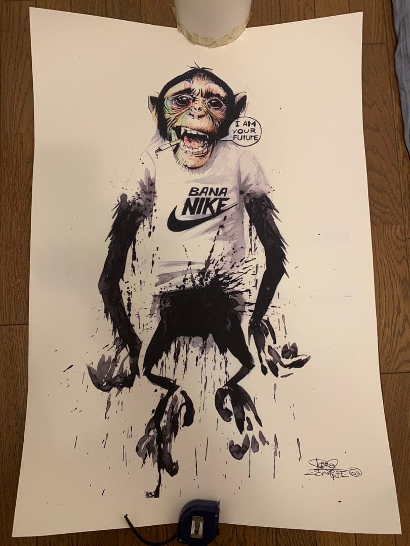 Lora Zombie　(ロラ・ゾンビ) 絵画　アート　水彩画 Lora Zombie/ロラ・ゾンビ「Big Bang Kiss」シルクスクリーン作品が