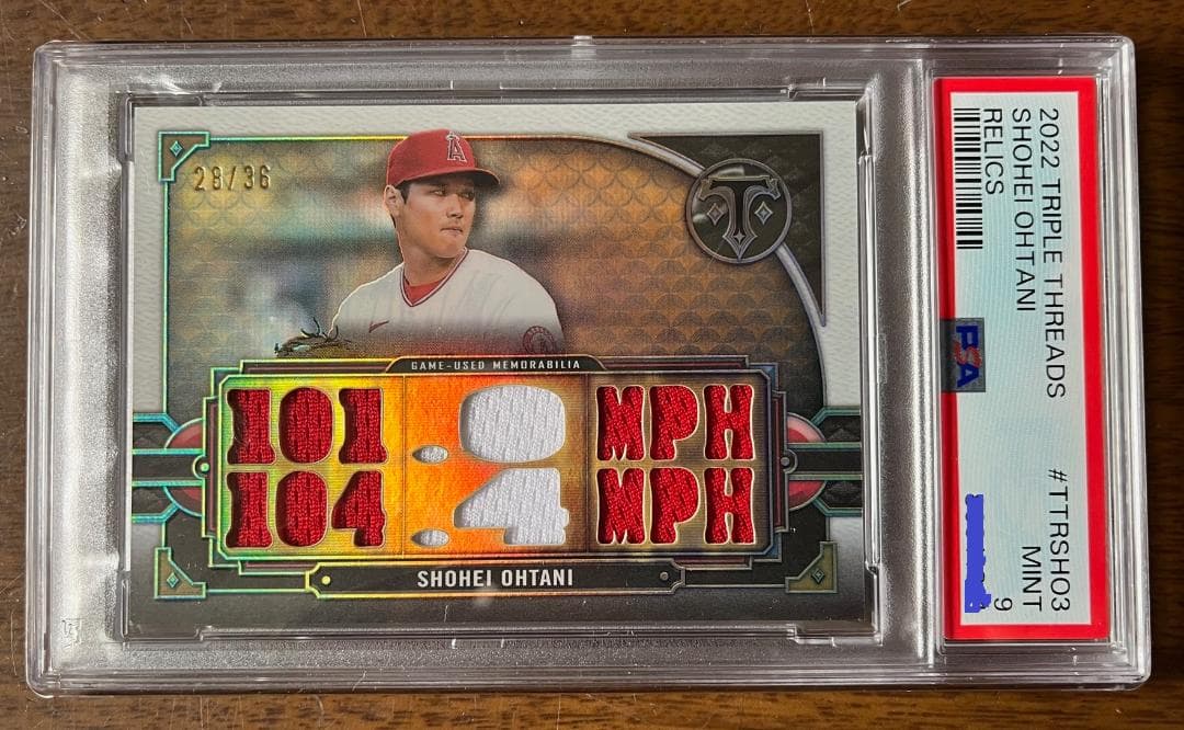 大谷翔平TOPPS TRIPLE THREADS RELICS #TTRSHO3 初公開| 2024 Topps Triple Threads（トリプルスレッド）Baseball
